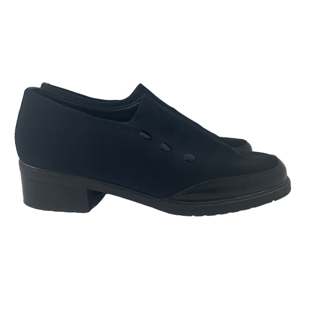 Reiker Antistress Women’s Black Synthetic Chunky Heel Slip-on Shoes - 9.5